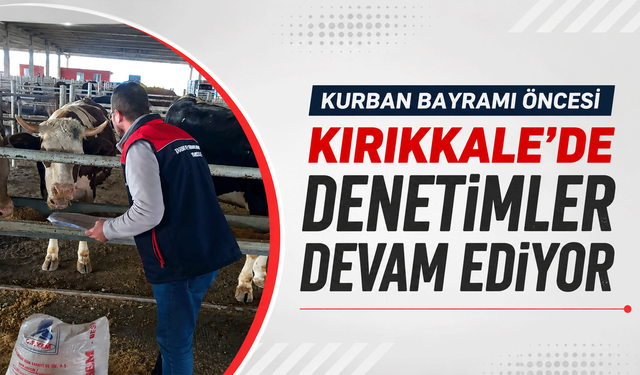 Kurban Bayramı öncesi Kırıkkale'de denetimler devam ediyor