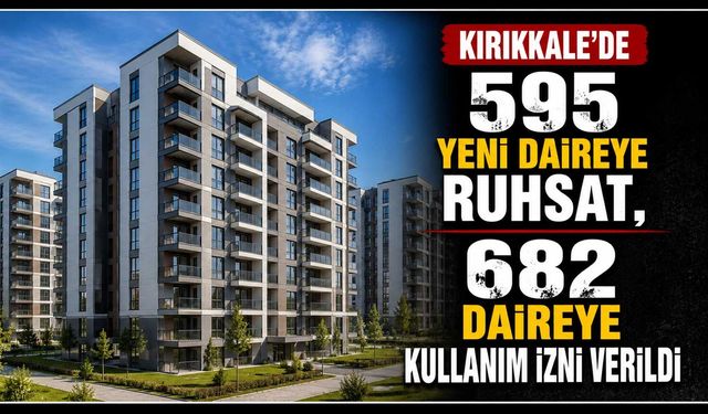Kırıkkale’de 595 yeni daireye ruhsat, 682 daireye kullanım izni verildi