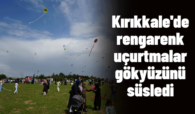 Kırıkkale'de rengarenk uçurtmalar gökyüzünü süsledi