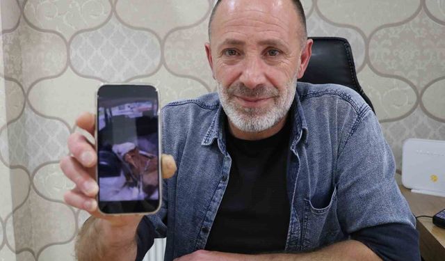 Aracın bagajındaki buzağıyı görünce merakla yaklaştı, gördüğü manzara karşısında şaşkınlığını gizleyemedi