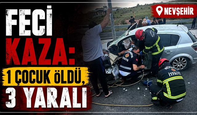 Feci kaza: 1 çocuk öldü, 3 yaralı
