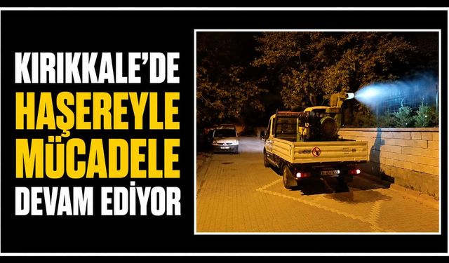 Kırıkkale’de haşereyle mücadele devam ediyor
