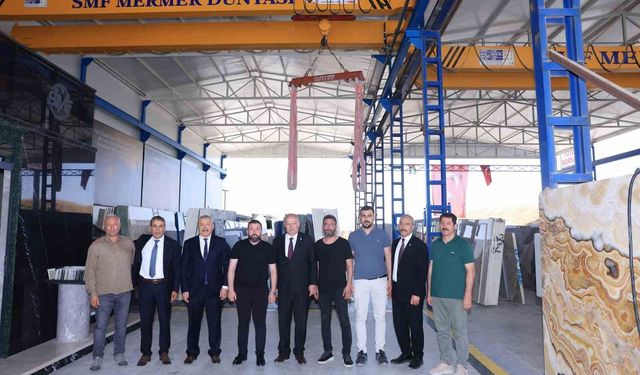 ATO Başkanı Baran, Yuvaköy Mermerciler Sitesi'nde sektör temsilcileriyle bir araya geldi