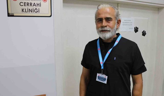 Kangal, çoban gelene kadar kırsalda doğan kuzuya kendi yavrusu gibi sahip çıktı