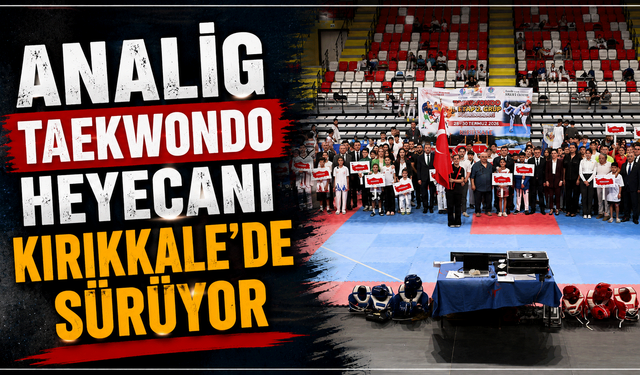 ANALİG Taekwondo heyecanı Kırıkkale'de sürüyor