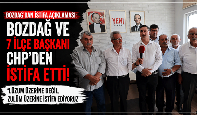 Bozdağ’dan istifa açıklaması: “Lüzum üzerine değil, zulüm üzerine istifa ediyoruz”