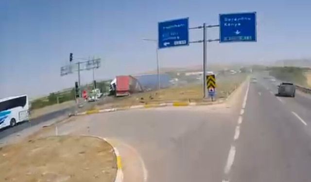 1 kişinin öldüğü, 10 kişinin yaralandığı kaza kamerada
