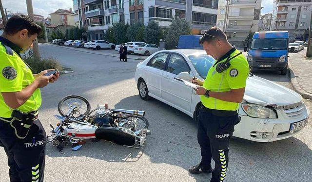 Motosiklet kazası: 1 yaralı
