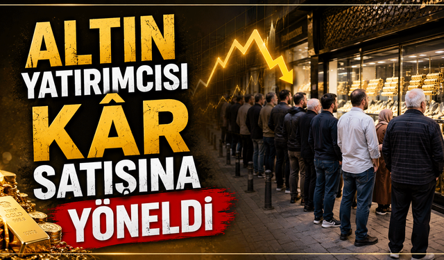 Altın yatırımcısı kâr satışına yöneldi