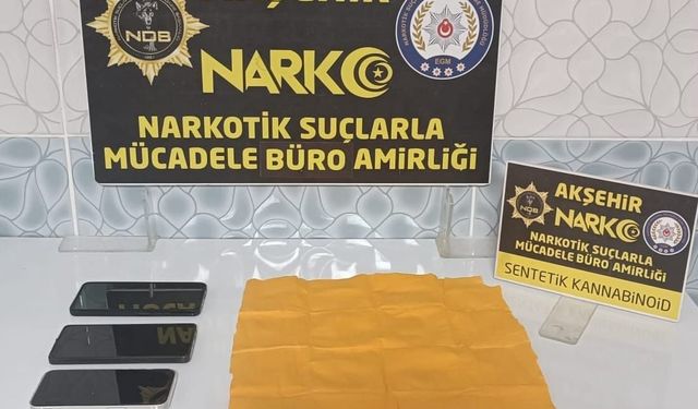 Akşehir'de uyuşturucu operasyonu: 1 tutuklama
