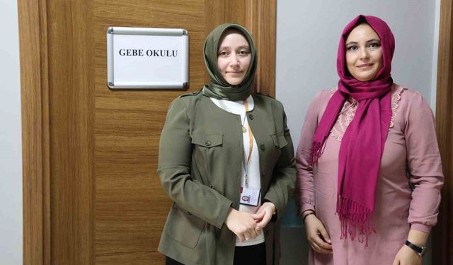 Gebe okullarında anne adaylarına 'süreç' eğitimi