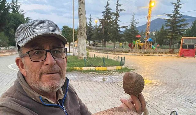 Bulduğu mantar boyutuyla şaşırttı