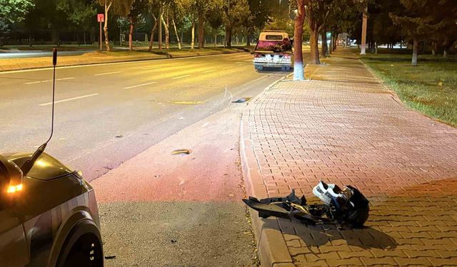 Motosiklet kazasında ağır yaralanan sürücü hayatını kaybetti