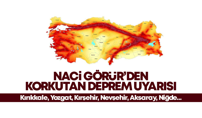 Deprem Uzmanı Naci Görür o illeri uyardı! Kırıkkale, Yozgat, Kırşehir, Nevşehir, Aksaray, Niğde…