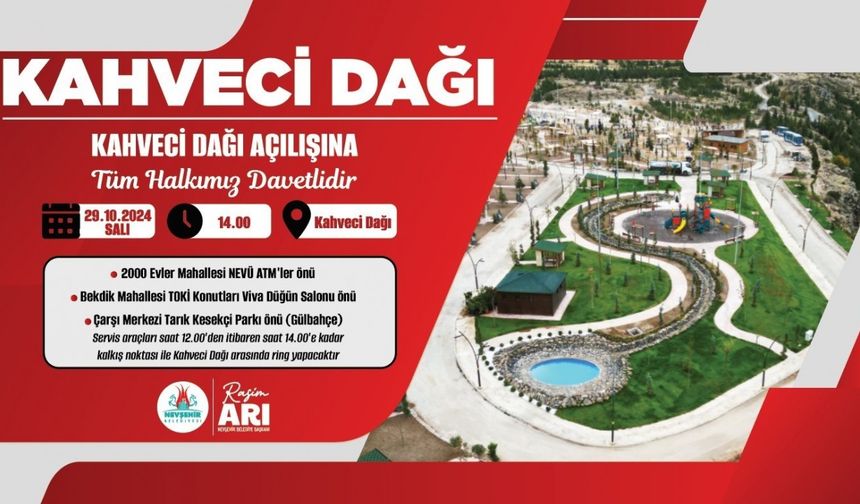 Kahveci dağı orman parkı hizmete açılıyor