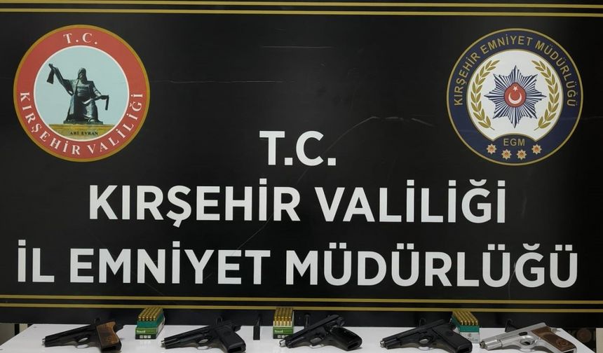 Kırşehir’de ruhsatsız silah operasyonu