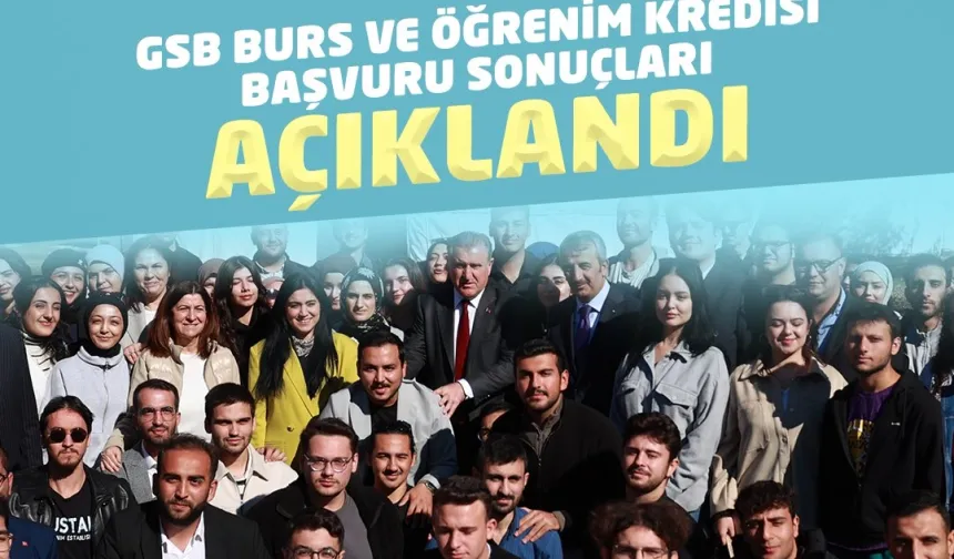 GSB'nin Burs ve Öğrenim Kredisi sonuçları açıklandı