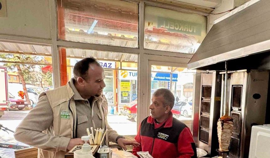 Hüyük’te dönercilere sıkı denetim