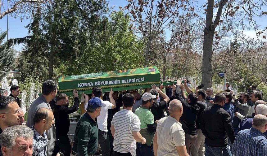 Konya’da otomobilin çarptığı çocuğa son veda