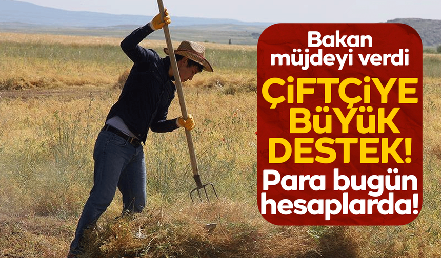 Bakan müjdeyi verdi! Çiftçiye büyük destek!