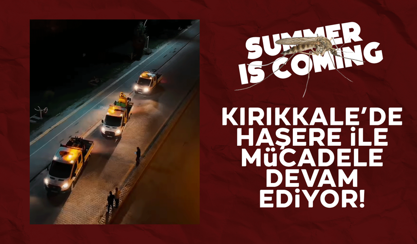 Kırıkkale'de haşerelere karşı yoğun mücadele