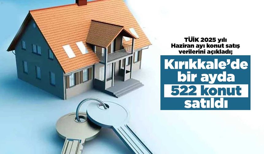 Kırıkkale’de bir ayda 522 konu satıldı