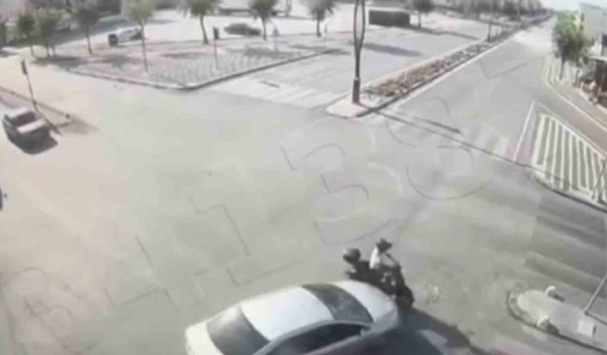 Kavşaktaki ölümlü kaza kamerada
