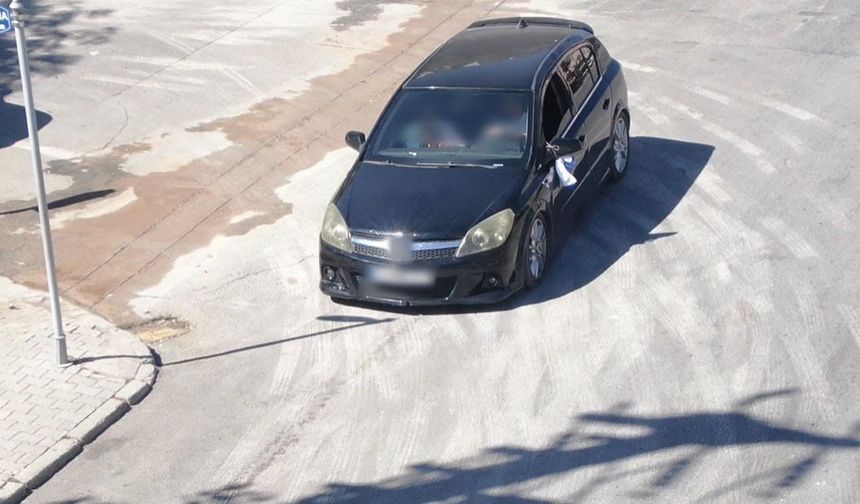 Ehliyetsiz sürücü dronlu polisten kaçamadı