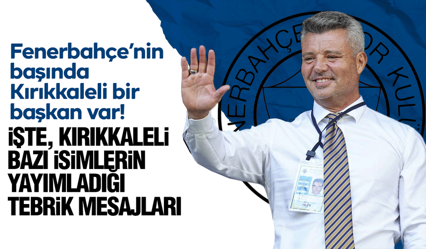 Kırıkkalelilerden Sadettin Saran’a tebrik mesajı!