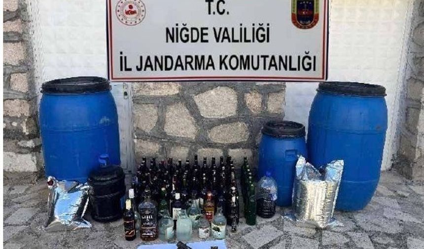 Jandarmadan kaçak alkol operasyonu