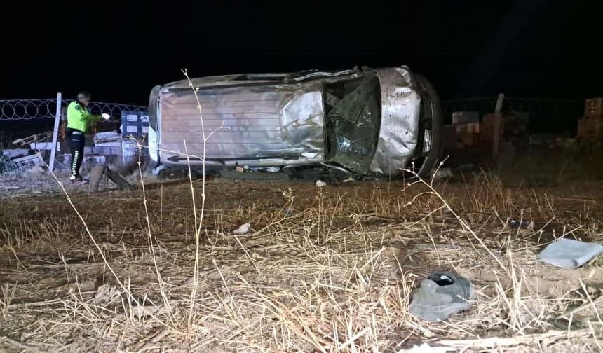 Panelvan araç takla attı: 5’i çocuk 7 yaralı