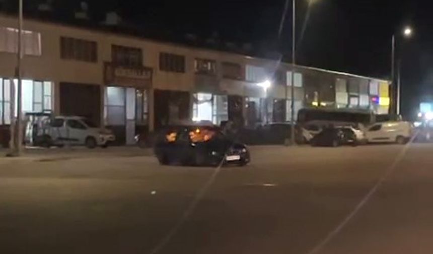 Polis aracının önünde drift attı, faturası ağır oldu