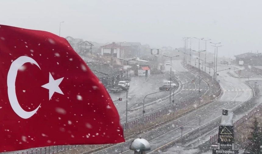 Erciyes’te kar yağışı yeniden başladı