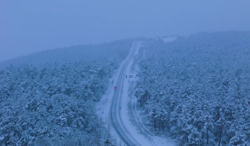 Mevsimin ilk karı yağdı