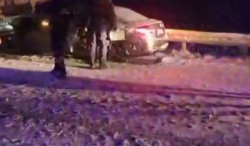 Yoğun kar yağışı kazaları beraberinde getirdi: 1 ölü, 5 yaralı