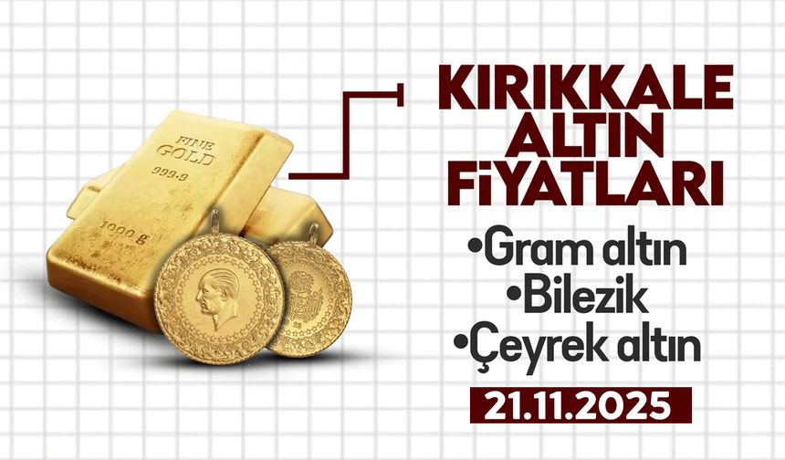 KIRIKKALE’DE BUGÜN ALTIN NE KADAR? 21 Kasım 2025