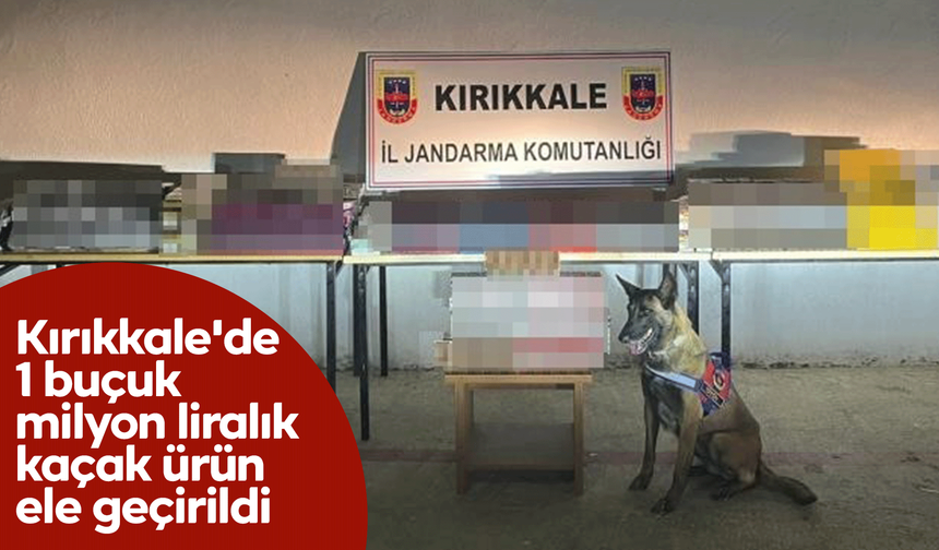 Kırıkkale'de 1 buçuk milyon liralık kaçak ürün ele geçirildi