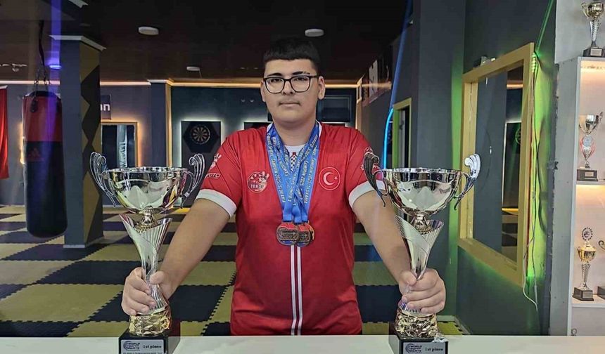 15 yaşındaki milli dart sporcusu Atasayar’dan önemli başarılar