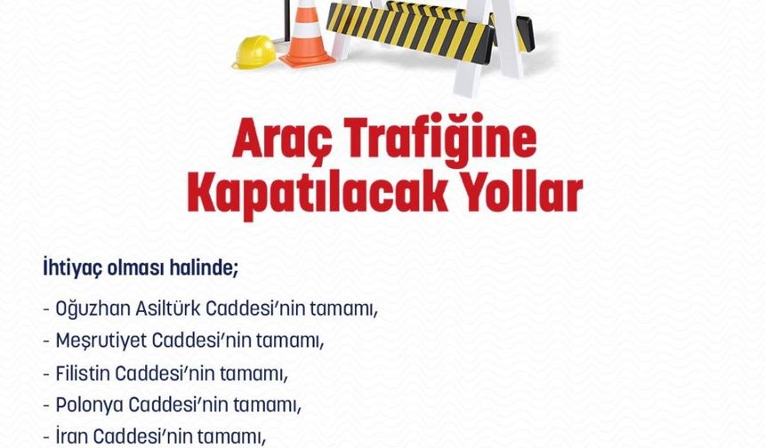 Yılbaşı tedbirleri nedeniyle bazı yollar trafiğe kapatılacak