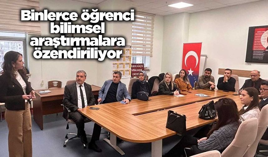 Binlerce öğrenci bilimsel araştırmalara özendiriliyor