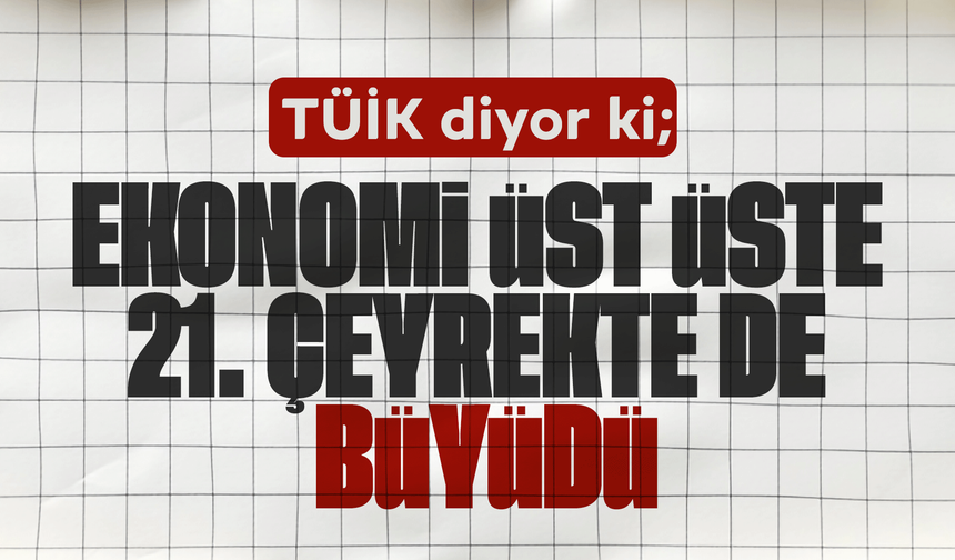 TÜİK, 2025 Yılı Üçüncü Çeyrek GSYH Verilerini Açıkladı: Ekonomi Üst Üste 21. Çeyrekte de Büyüdü