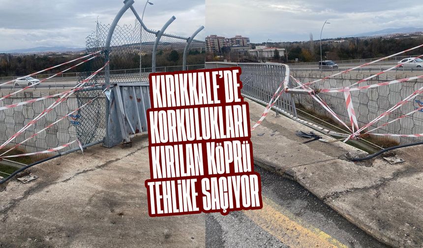 Korkulukları Kırılan Köprü Tehlike Saçıyor