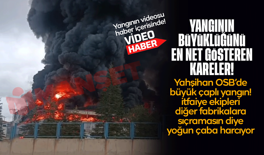 Yangının boyutlarını gözler önüne seren video!