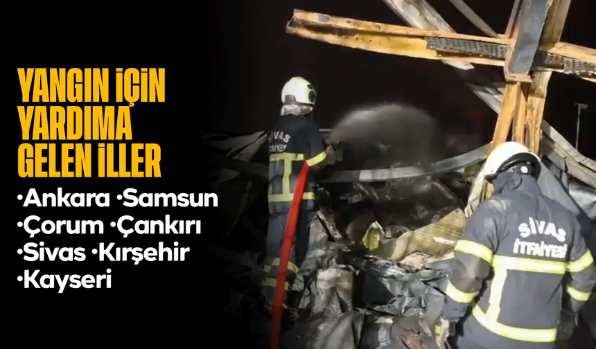 Çevre illerden Kırıkkale’ye giden itfaiye ekipleri, söndürme çalışmalarına destek verdi