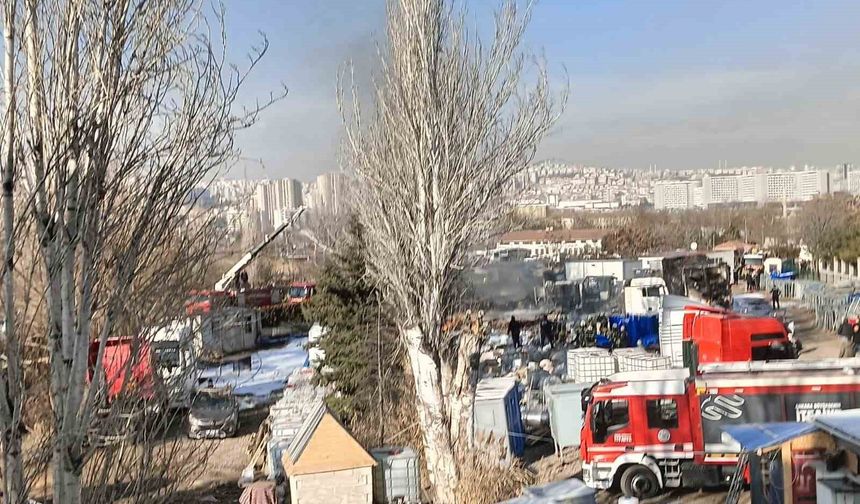 Alkol yüklü tırlar alev aldı