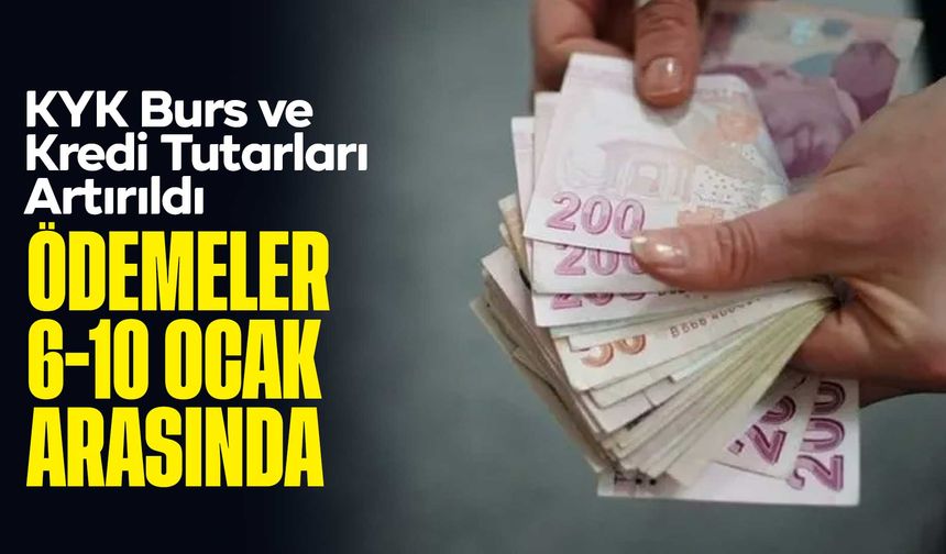 KYK Burs ve Kredi Tutarları Artırıldı: Ödemeler 6–10 Ocak’ta Yapılacak