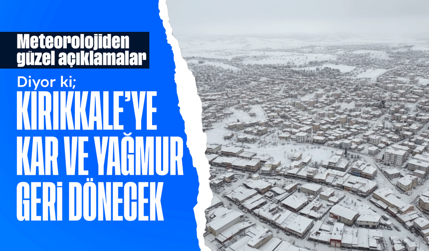 Kırıkkale’de Yağışlı Hava Geliyor: Salı Karla Karışık Yağmur, Hafta Sonu Yağmur Bekleniyor