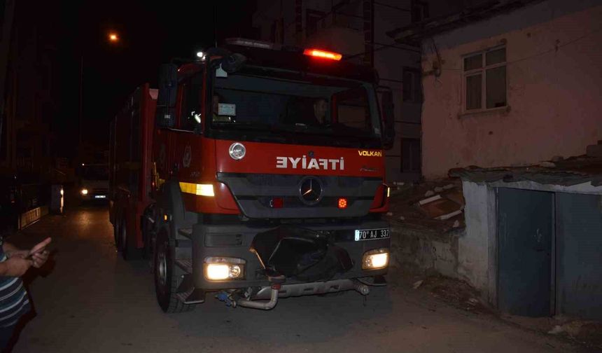 Kömürlük yangını korkuttu