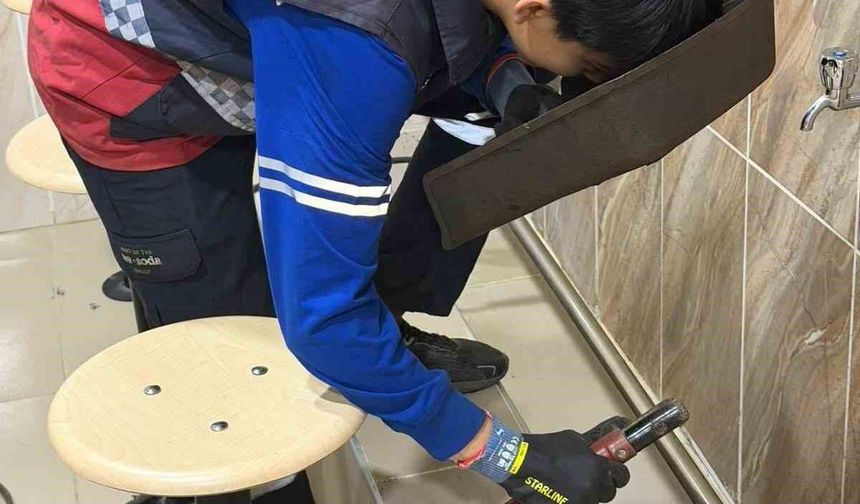 Metal Teknolojisi öğrencilerinden örnek çalışma