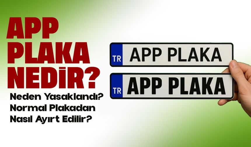APP Plaka Nedir? Neden Yasaklandı? Normal Plakadan Nasıl Ayırt Edilir?